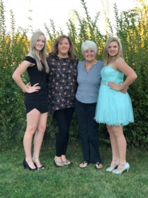 Myself with my daughter, and granddaughters.